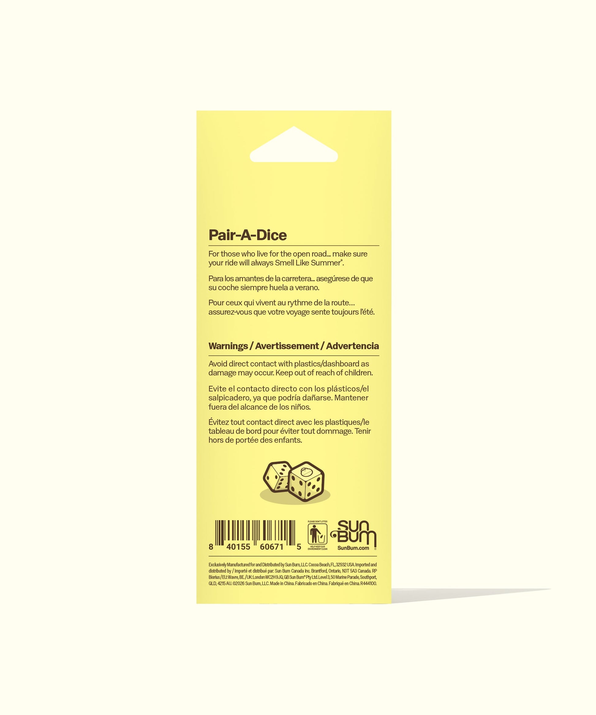 Pair-A-Dice Air Freshener