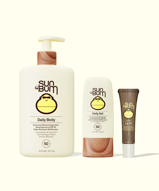 Daily + Lip Bundle - 8FL oz Pump / 1.7FL oz Bottle / 0.5 FL OZ